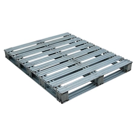 Vestil Steel Pallet, 48 in L, 40 in W, 4.75 H SPL-4048